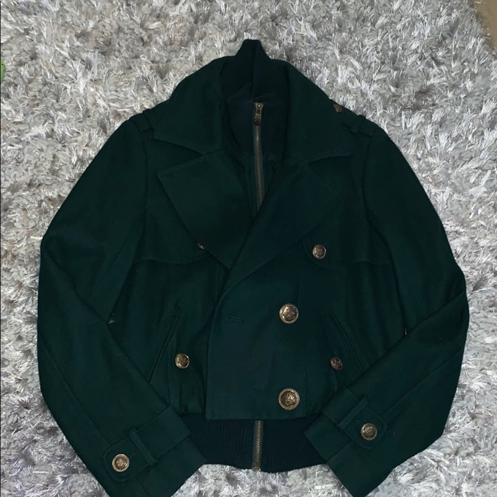 Short wool jacket